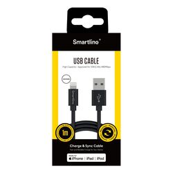 USB-A till Lightning Svart - 1m