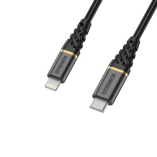 USB-C till lightning-kabel Premium, 1m USB-PD - Svart