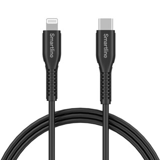 Strong, USB-kabel USB-C till Lightning, svart - 2m