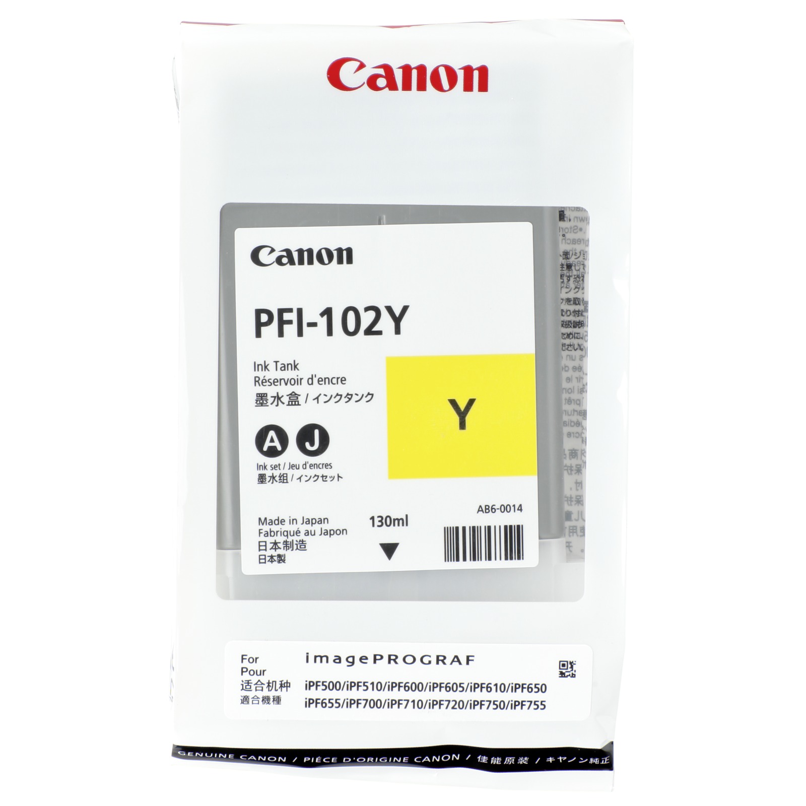 Canon PFI-102 Y ink
