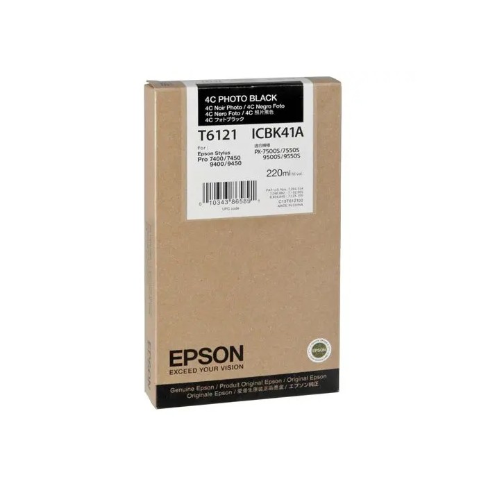 Epson Photo black T612 220 ml T6121