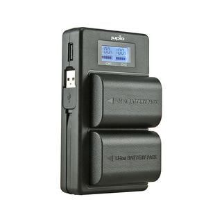USB-dubbelladdare, för Nikon EN-EL15, med Powerbank-funktion