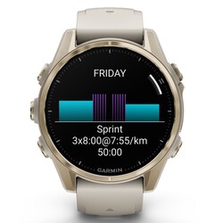 Fenix 8 - 43 mm, AMOLED - Soft Gold Fog Gray