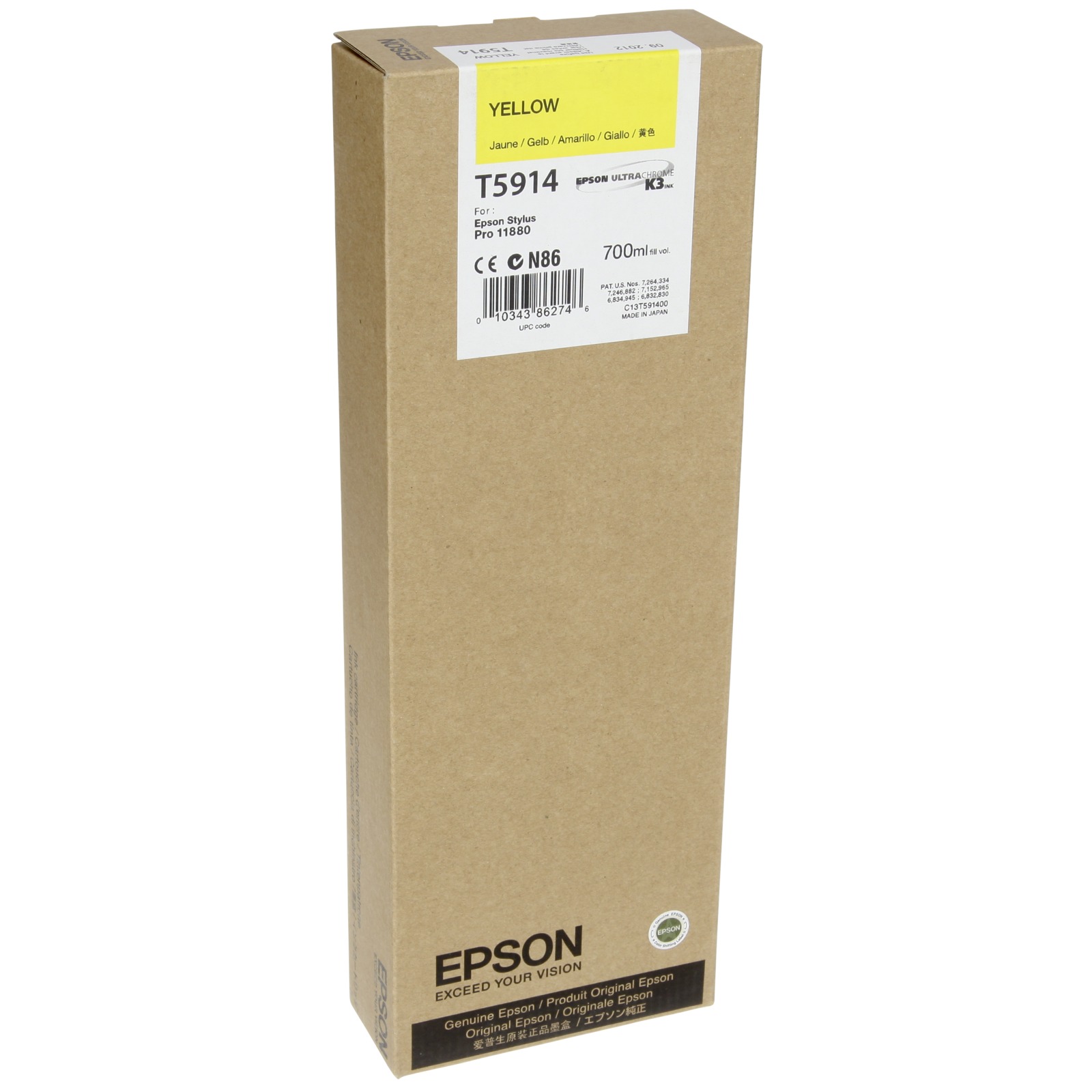 Epson Yellow T591 700 ml T5914