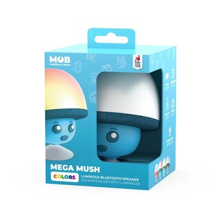 Mega Mush, bluetooth högtalare med lampa och sugkopp - Blå