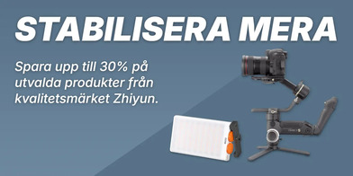 Spara upp till 33% på utvalda produkter från Zhiyun