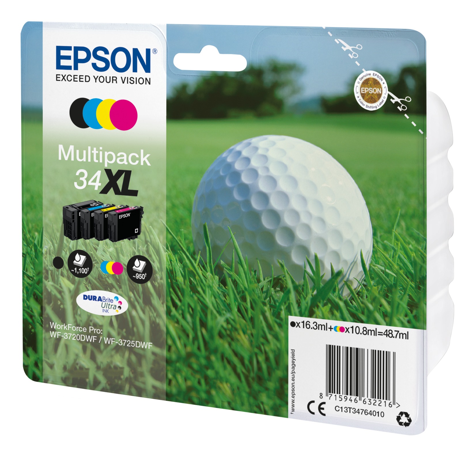 Epson DURABrite Ultra Multipack (4 colors) 34 XL T3476