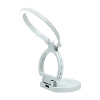 Lumo LED, vikbar LED-ringlampa och mobilstativ - Mint Blue