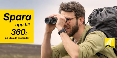 Spara upp till 360:- på utvalda Nikonkikare.