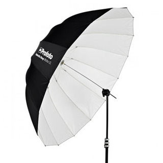 djupt paraply, vitt, 165 cm (Xlarge)