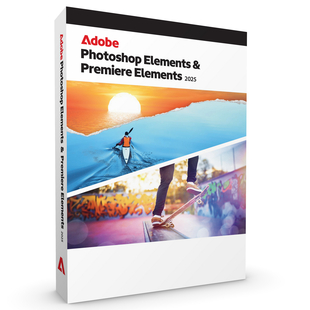 Adobe Photoshop Elements 2025 + Premiere Elements 2025 - Engelska