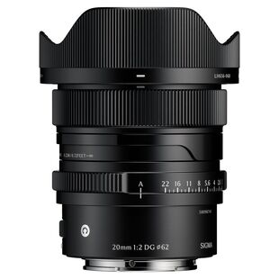20mm f/2,0 DG Contemporary för Sony (fullformat) - Svart