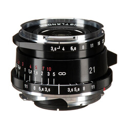 21mm f/3,5 Color-Skopar Aspherical II svart, för Leica M-fattning (fullformat)