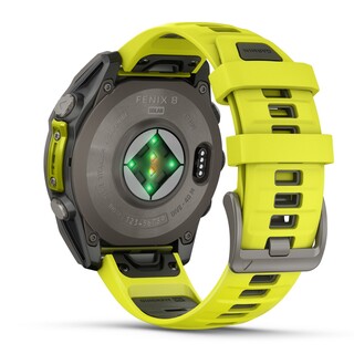 Fenix 8 - 47 mm, Solar Sapphire - Ti Graphite Amp Yellow