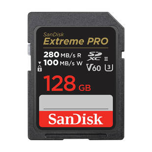 Extreme Pro 128GB 280MB/s V60 C10 UHS-II