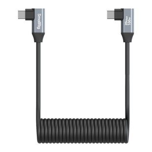 4793, USB-C-kabel L-vinklad, 20 Gbit/s & 100 W - 35 cm