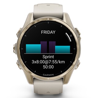 Fenix 8 - 43 mm, AMOLED - Soft Gold Fog Gray