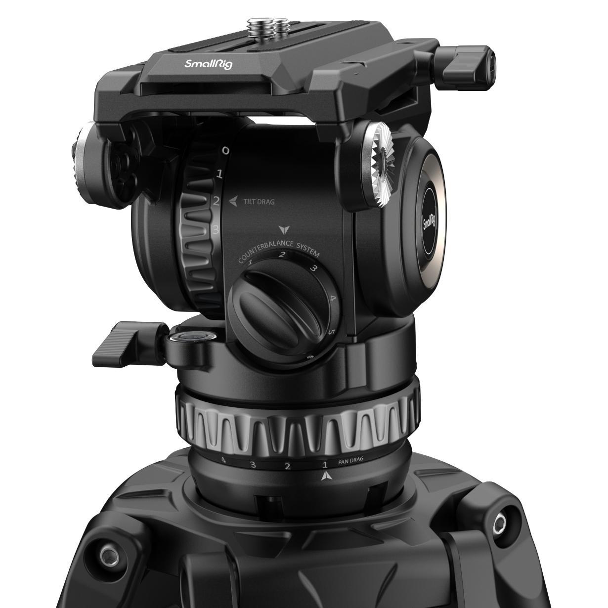 SmallRig 4465 Pro kolfiber videostativ + AD-Pro8 videohuvud | CyberPhoto