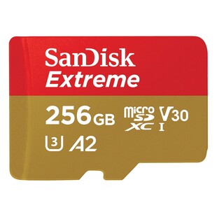 SanDisk microSDXC Extreme UHS-1, U3, V30, Class 10, A2, 190MB/s