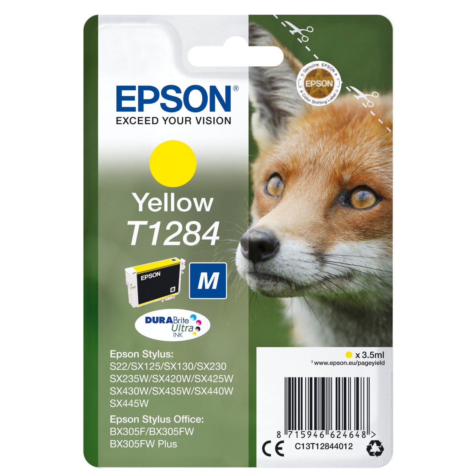 Epson Yellow DURABrite T128 T1284