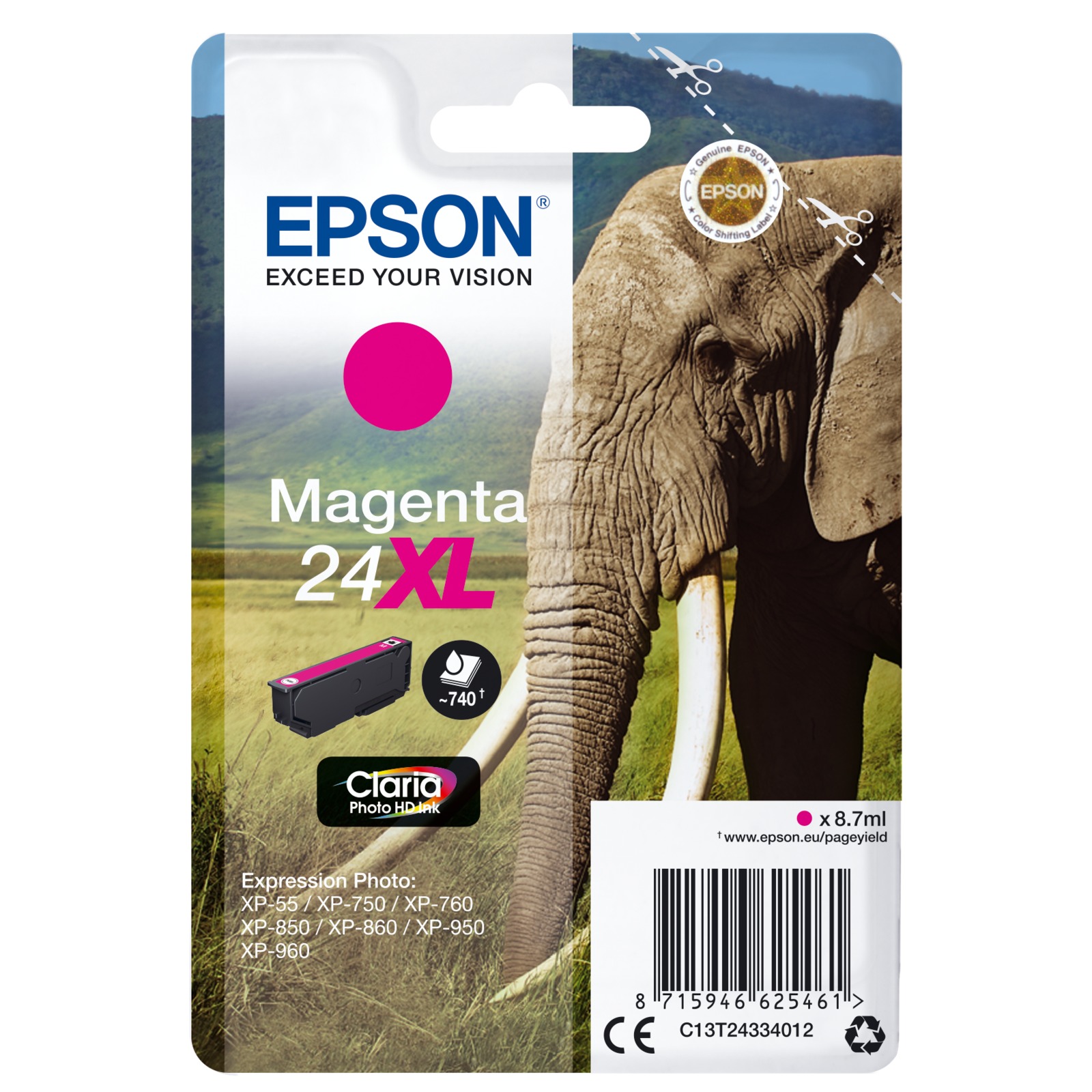 Epson XL magenta Claria Photo HD T243 T2433