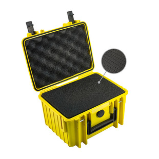 Outdoor Case typ 2000 gul med skuminteriör 
