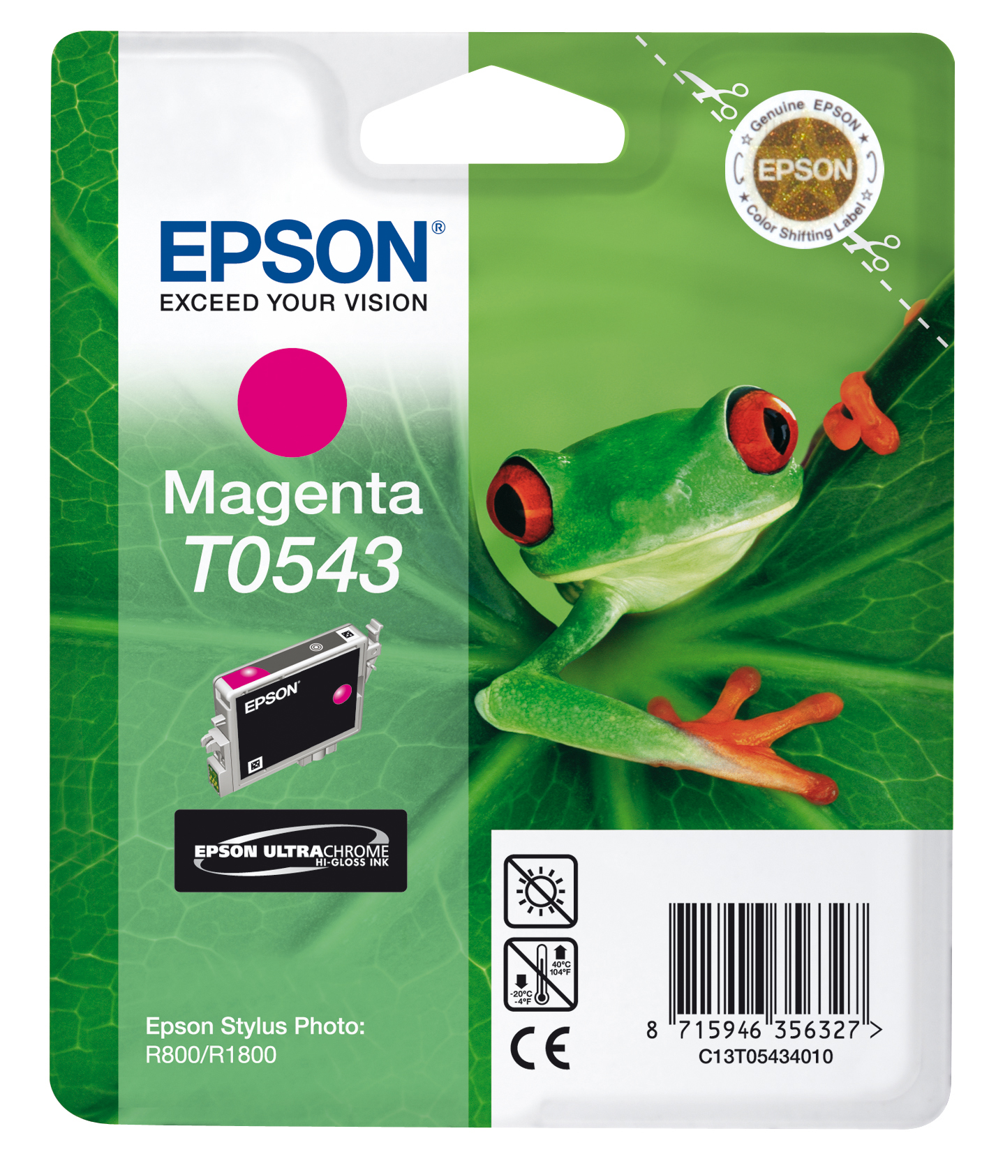 Epson T0543 Magenta till Stylus R800/R1800
