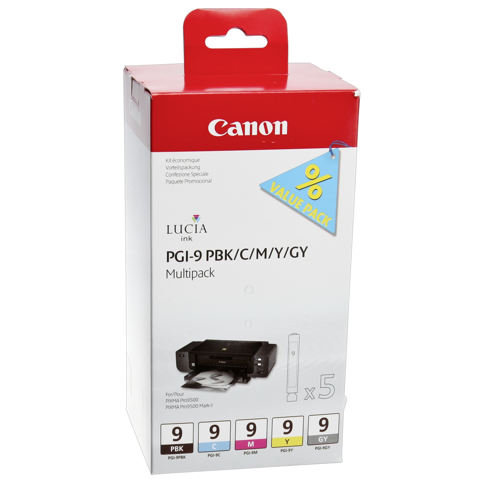 PGI-9 Multi Pack PBK/C/M/Y/GY
