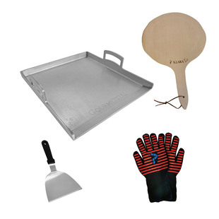paket Pro - stekbord + stekskrapa + pizzaspade + handskar
