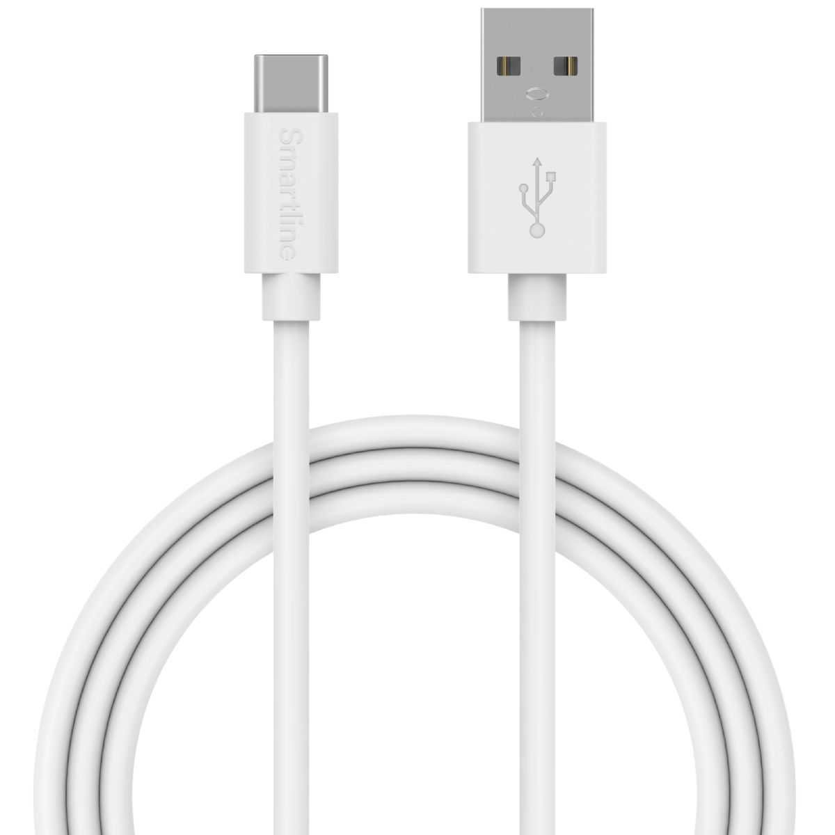 Smaraline Smartline USB-A till USB-C 2.0 Vit - 3m | CyberPhoto