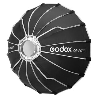 QR-P60T, quick release parabolisk softbox - Bowens-fattning 