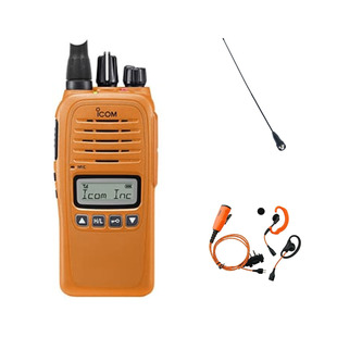ProHunt Basic 2 jaktradiopaket, Orange - 155Mhz med headset ProEquip PRO-U610LA och lång skogsantenn 