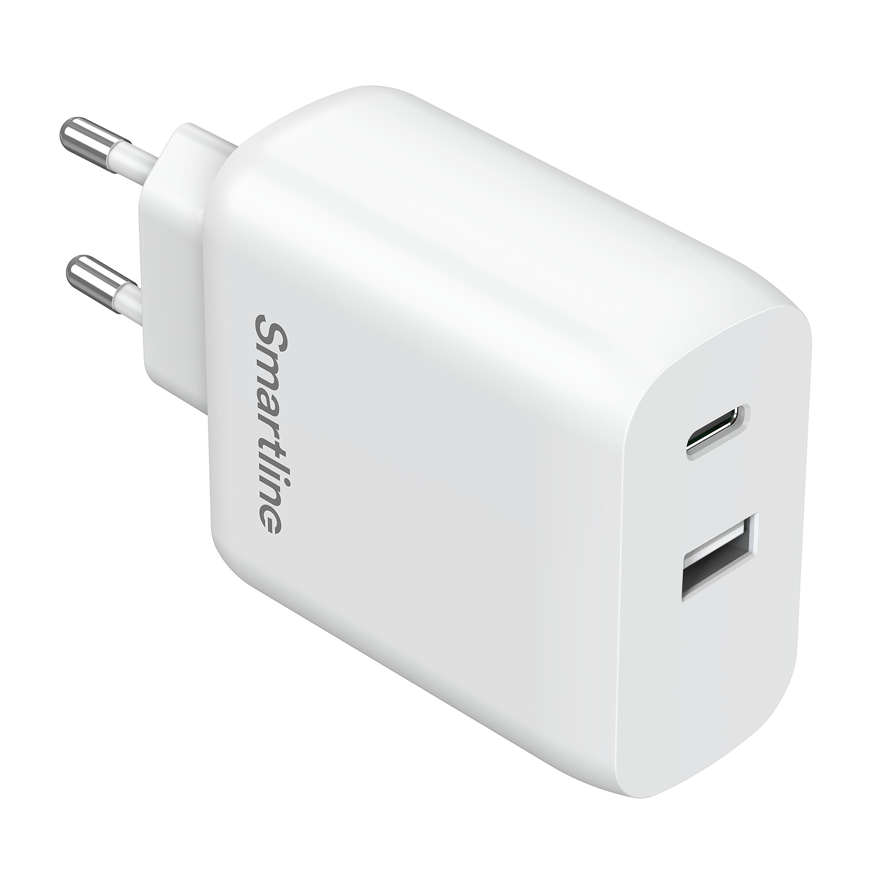 Smartline GaN PD-laddare, USB-C & USB-A - 65W