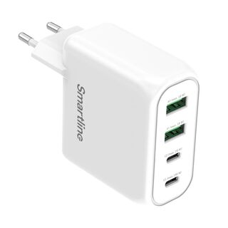 GaN PD-laddare, 2xUSB-C & 2xUSB-A - 100W