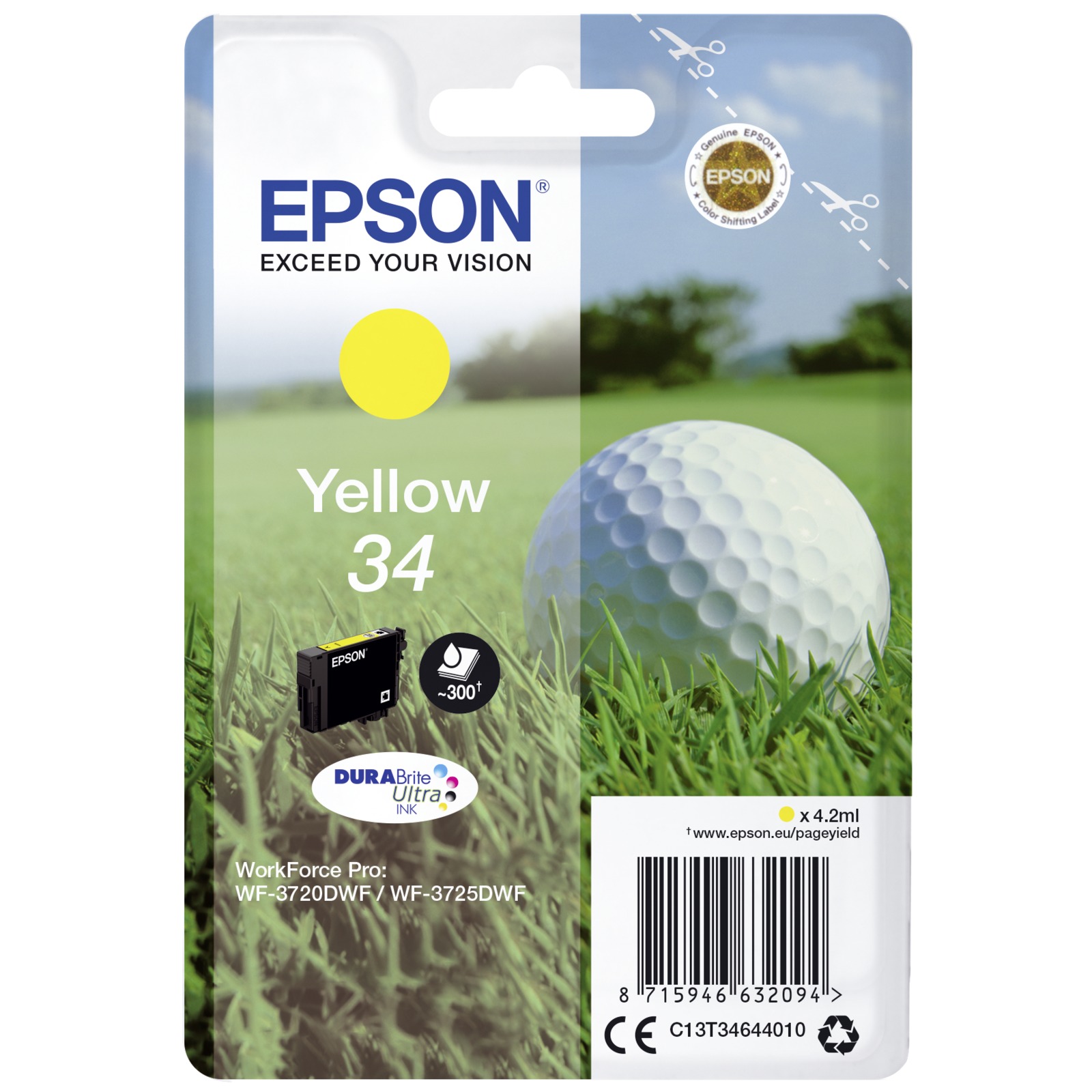 Epson Yellow DURABrite Ultra Ink 34 T3464