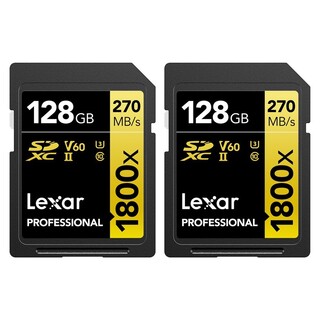 SDXC Professional 1800X 128GB UHS-II V60, 270MB/s - 2-pack