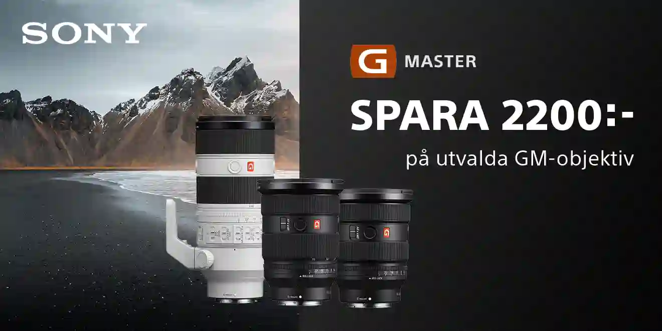[AUTO] Spara 2200:- på utvalda Sony GM II objektiv