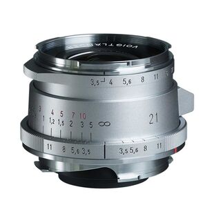 21mm f/3,5 Color-Skopar Aspherical II silver, för Leica M-fattning (fullformat)
