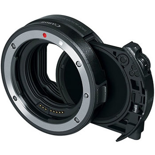 Adapter, Canon EF objektiv till RF-fattning med Drop-in insticksfilter, variabelt ND-filter