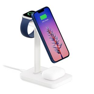 HiRise Three - trådlös laddning med MagSafe för dina Apple produkter - Vit