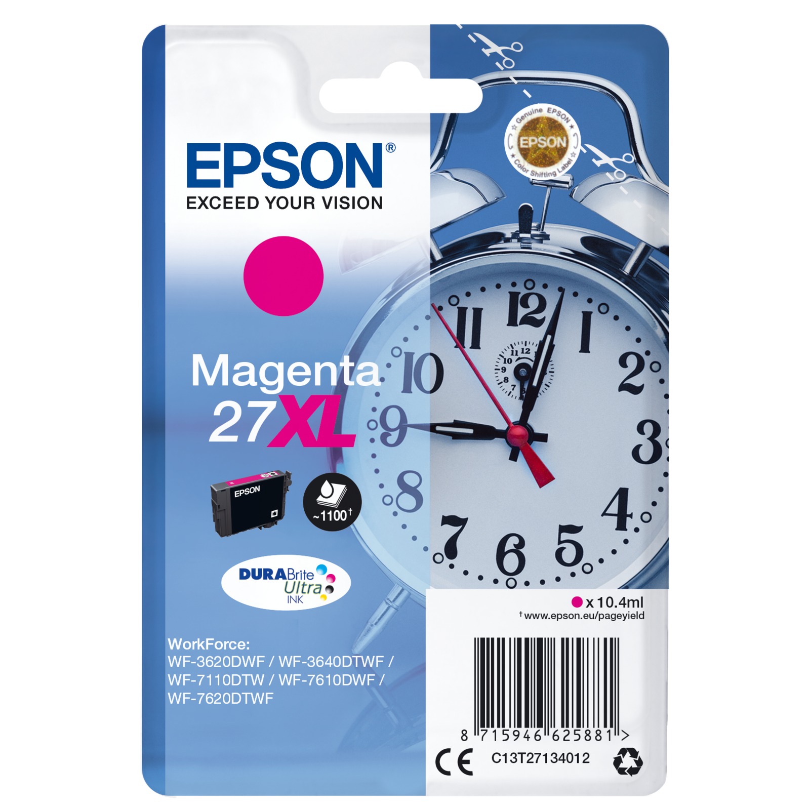 Epson DURABrite Ultra Ink 27 XL ink cartridge magenta T2713