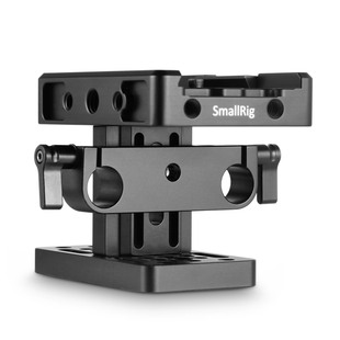 2039 baseplate (Manfrotto) med 15 mm rail support system