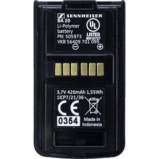 BA 20 originalbatteri för AVX XLR-mottagare