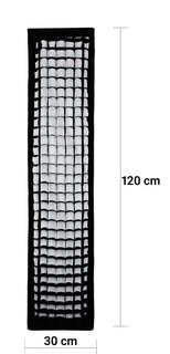 SB-FW Softbox Bowens Mount + grid 30x120cm