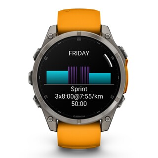 Fenix 8 - 47 mm, AMOLED - Graphite Spark Orange