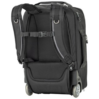 Essentials Convertible Rolling Backpack, Svart