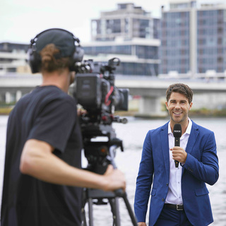 Interview PRO, trådlös handhållen kondensatormikrofon