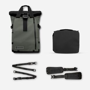 The PRVKE Ryggsäck, 31L Photography bundle grön V3