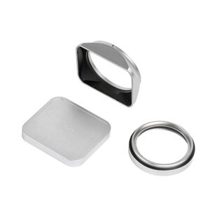 JetMag Pro Lens Hood, Uv Filter & Cap for Fuji X100 Series - Silver