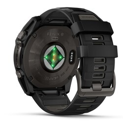 Fenix 8 - 51 mm, Solar Sapphire - Carbon Gray Ti Black